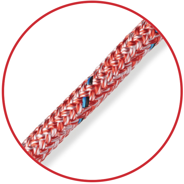 BLUE OCEAN D/BRAID 12mm RED