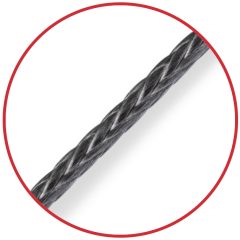 D12 78 10mm BLACK / 2,5 metre